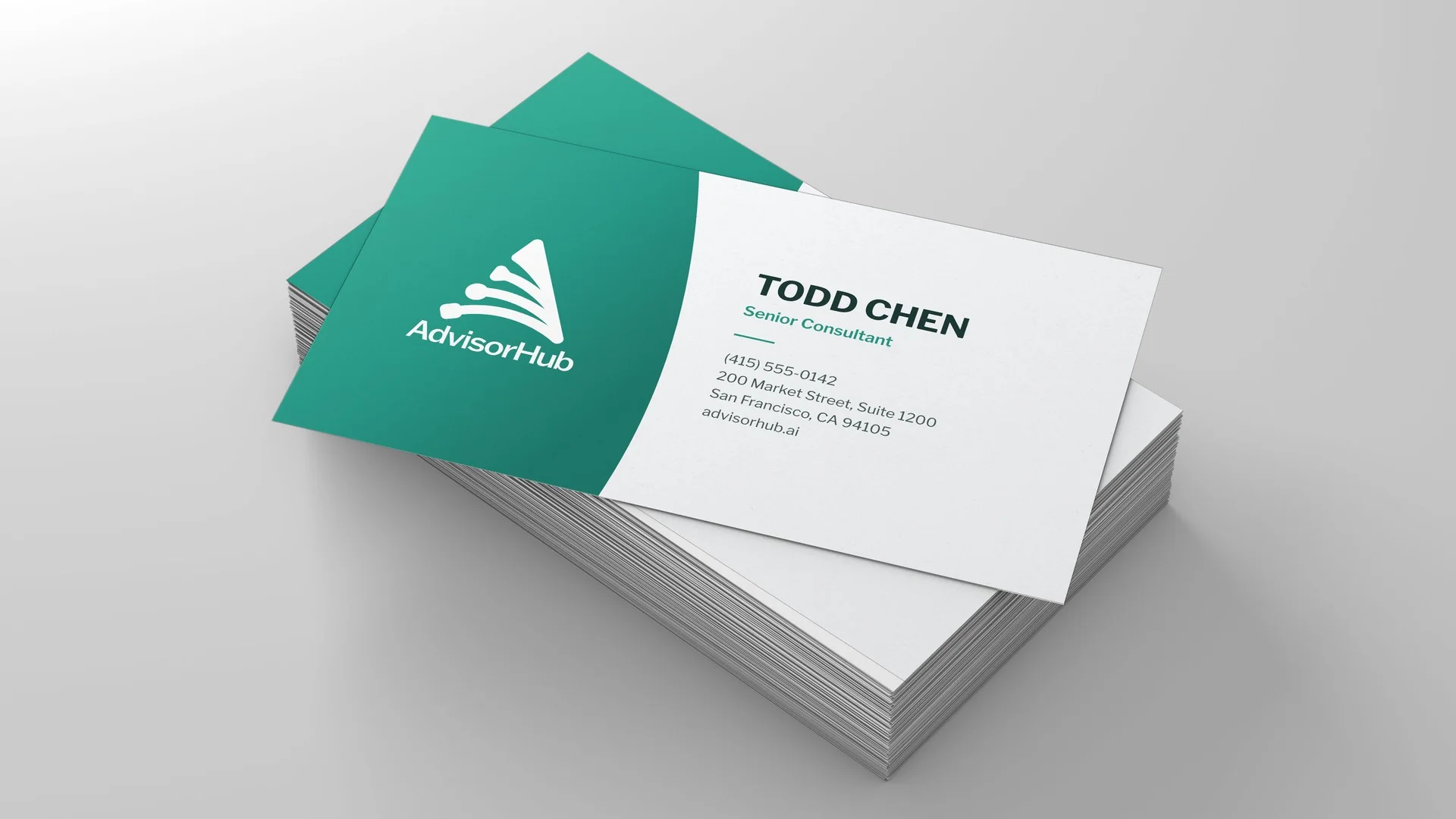 AdvisorHub business cards